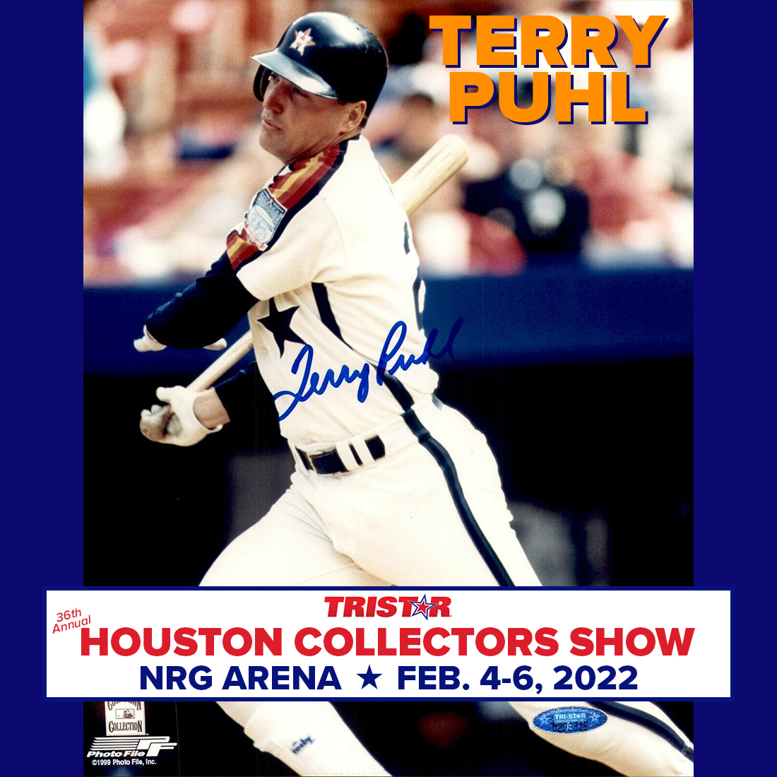 TRISTAR Productions on Twitter: Former Houston Astros All-Star Outfielder  & Astros Hall of Famer 🌟 Terry Puhl 🌟 Added to the 36th Annual Houston  #TRISTARShow (Feb. 4-6 at NRG Arena) Autograph Lineup!