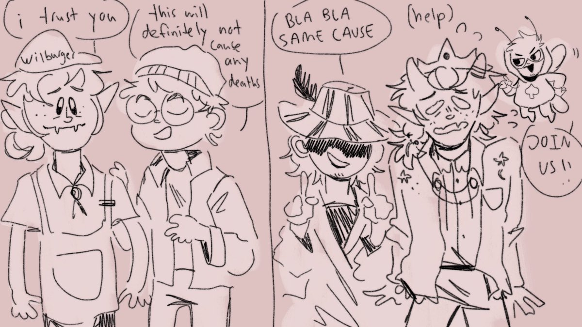 how come any character ranboo portrays somehow ends up getting talked into certain things
( dsmp & origins)