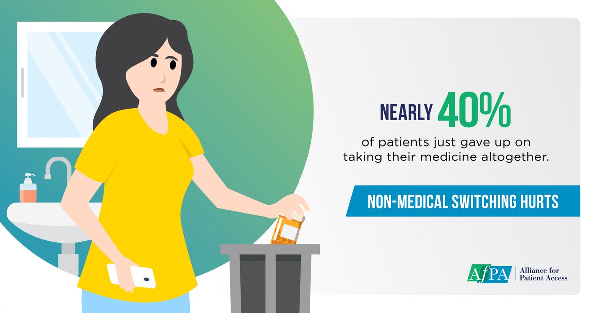 For patients, non-medical switching affects:

🏥  Health
🏡 Home life
💼 Work life
💚 Emotional well-being

Learn more ▶️ bit.ly/2wxZQtL