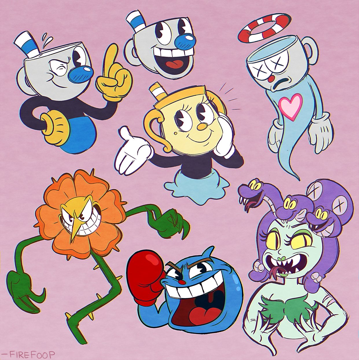 Cuphead главные герои