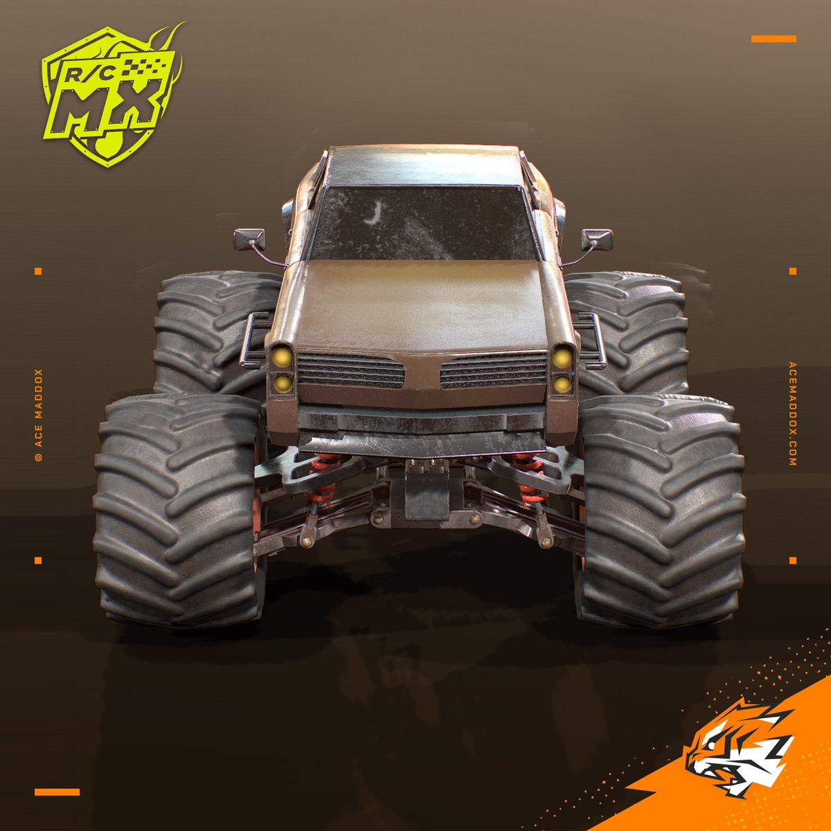 ACEMADDOX's tweet photo. Radio controlled. With an electrical engine. And wheels. Big f***ing wheels!

#GameDev @RCMXRevolt #UE4 https://t.co/wwuqmwEH3K