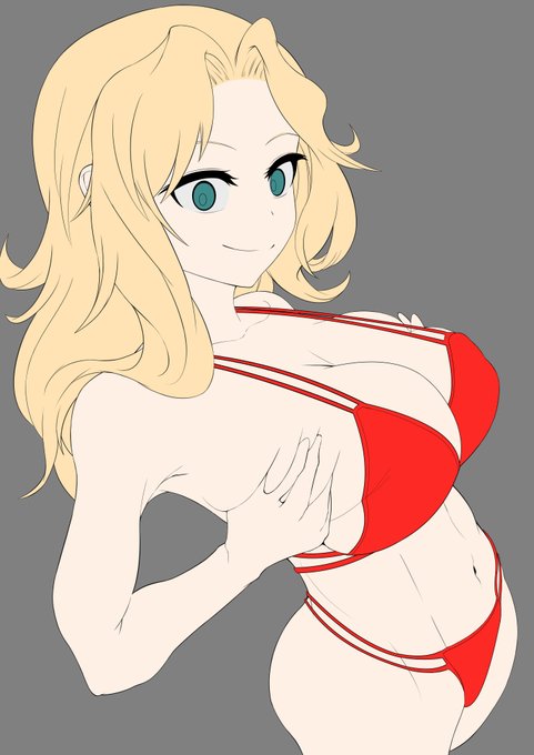 すっごい久々にガルパンのケイさん描いてる。 