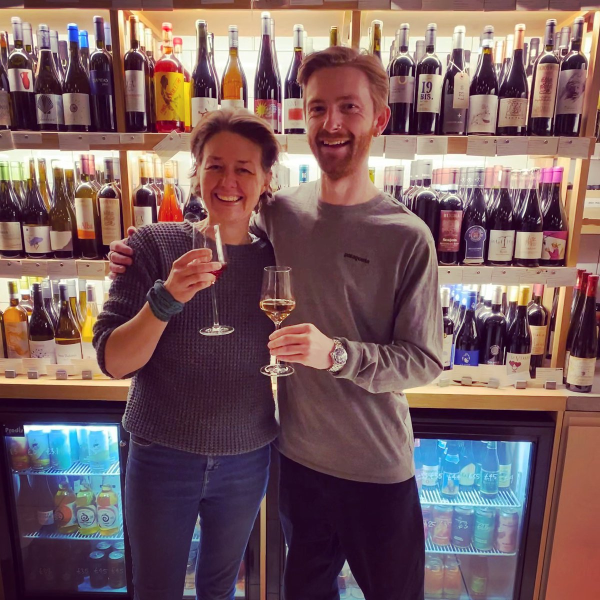 Dream team 😎 Charlie &amp; I at the end of our wine &amp; cheese evening at <a href="/bristol_vine/">Native Vine</a> ~ Thanks so much to everyone that came - we had a lovely evening. Thanks to Two Belly for the great cheese! <a href="/thebristolloaf/">The Bristol Loaf</a> 

#wine #cheese #bristol #somerset #crowdfunder #deli #bread #food #drink