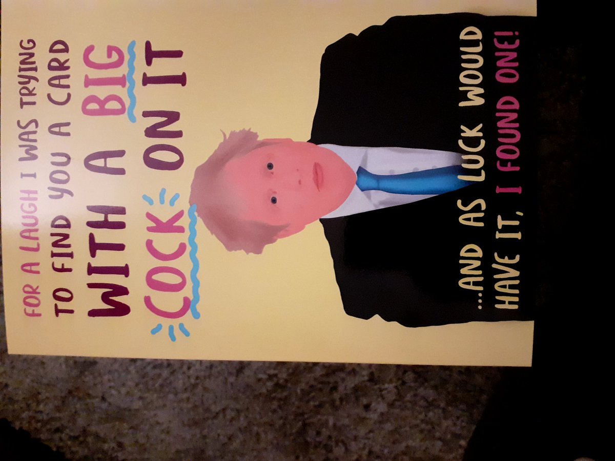 ReneTrevor's tweet photo. My Birthday Card from my Stepson yesterday, I think it's hilarious #BritainIsNotInnocent #BorisJohnsonResign https://t.co/QHRIbxp63m