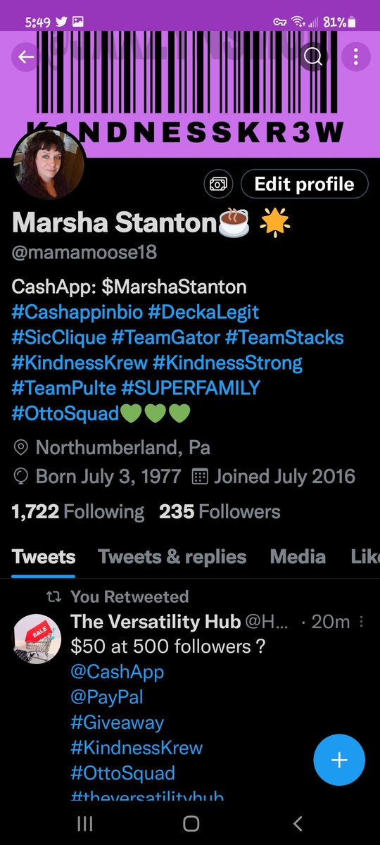mamamoose18's tweet photo. Changed my header guys, I love it. #KindnessKrew #KindnessStrong https://t.co/wsBXX57u0b