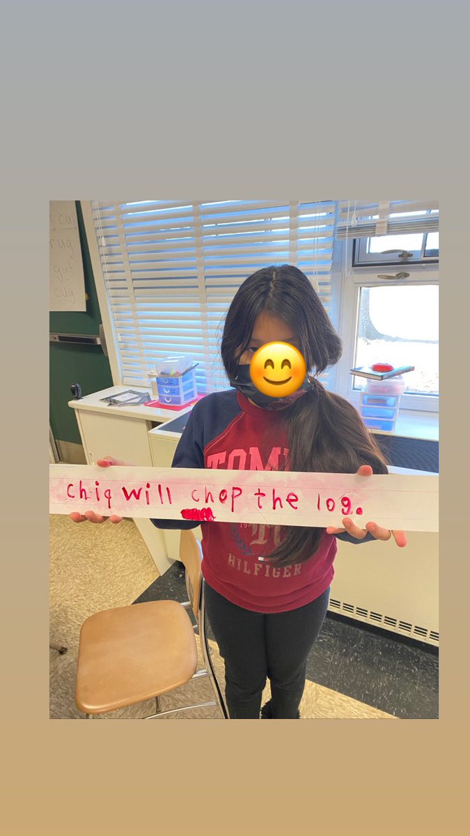 So proud of this student and her hard work using Orton Gillingham!