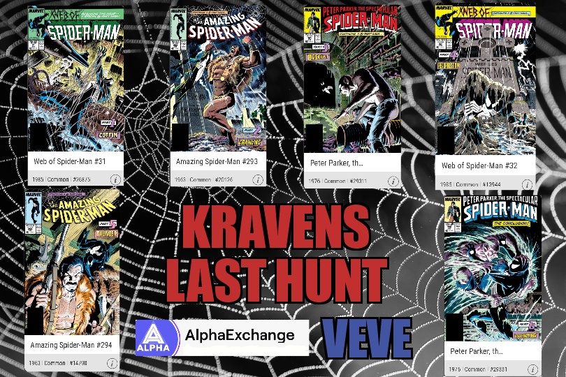AlphaXchange's tweet photo. We are back with another @veve_official #NFTGiveaway  drawing on Sunday 1/30 at 7PM EST Its for the full ARC of Kravens last hunt comic #comic #NFTs #veve #cryptocurrency 
✅LIKE &amp; FOLLOW US 
✅TAG 3 FRIENDS &amp; RETWEET 
✅ENTER !VEVE IN TWITCH 
https://t.co/U6pPBbLR0z https://t.co/G3o34hTb5O