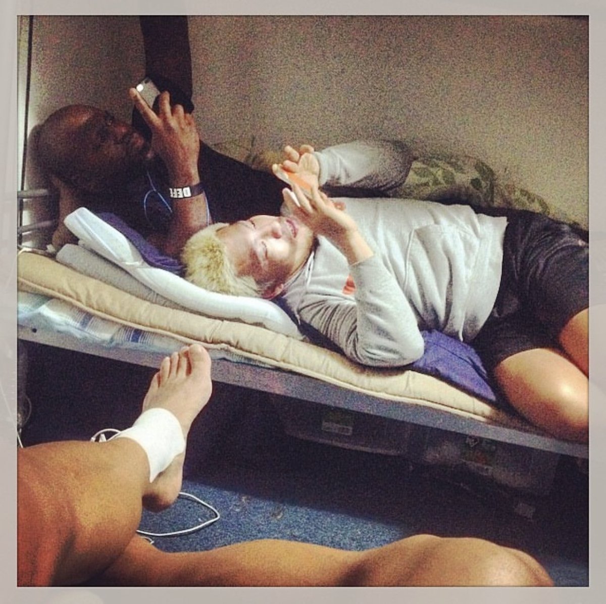 KingRicochet's tweet photo. A little #tbt to a typical day in the year 2014. Back when @WWEApollo and I shared a small room together…also @TozawaAkira spent a lot of time in there with us haha. #BestoFriends #MonsterExpress https://t.co/UI3X5p5XQ0