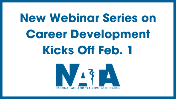 NATA1950's tweet photo. Hosted by @NATA_COPA, @NATA_EPC &amp; @NATASLCreps, a new webinar series on navigating career settings and developing skills as early professionals starts at 7 p.m. CST Feb. 1. Register here: https://t.co/iKtNBdbgYF https://t.co/o4Be4CZQS7