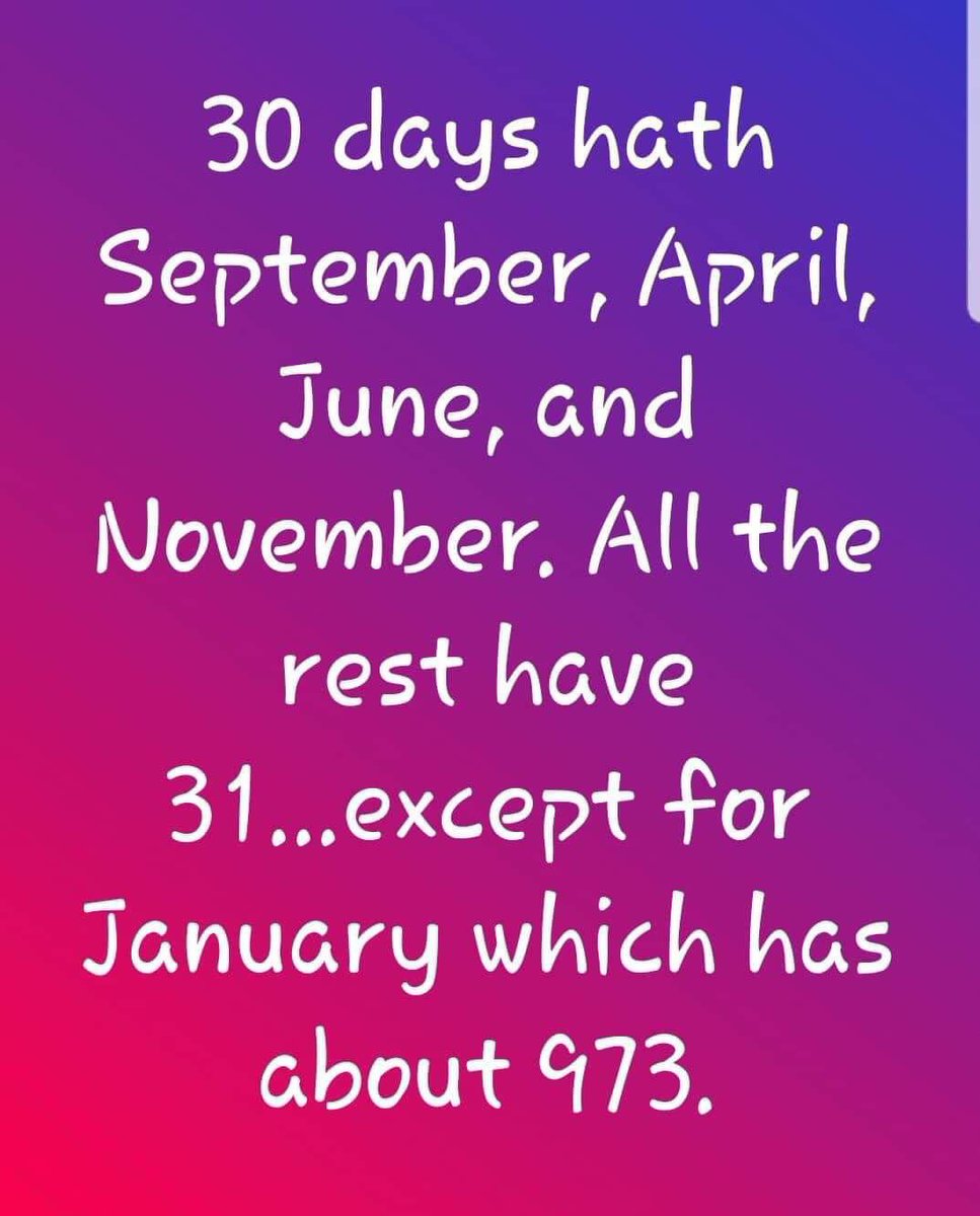 linkedinlavinia's tweet photo. January is VERY looong month. 

It is the Monday of months. 

That’s all. 

I just needed to get that off my chest.

#IsJanuaryOverYet https://t.co/d1HneBbvKe