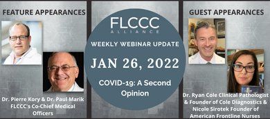 Did you miss last night's webinar? Dr. Ryan Cole and <a href="/NicoleSirotek/">Nicole Sirotek</a> from American Frontline Nurses joined Dr. Marik and Dr. Kory to discuss the Mandates March in D.C., the round table with Sen. Ron Johnson and the current state of the pandemic. Watch now: geni.us/FLCCC_Jan26_Up…