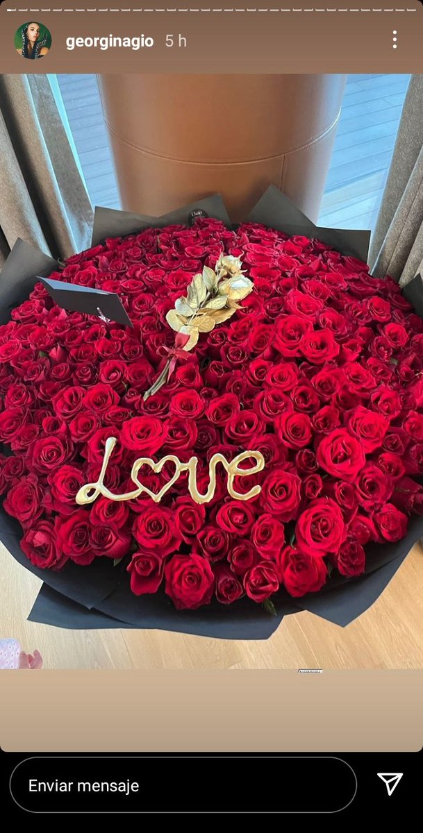 Georginagioc's tweet photo. @karouiali envió un ramo de rosas a Gio por su cumpleaños.

📸 Georgina via Instagram stories. https://t.co/5wm0be7UBv