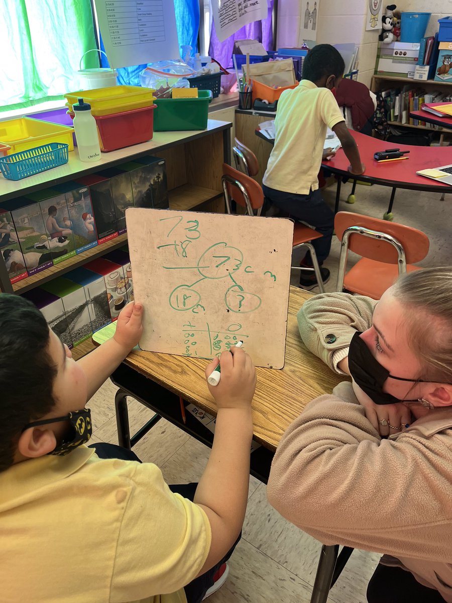 msanchez_crew's tweet photo. Loved visiting classrooms. Students using various strategies to solve the application problem. Mr. Ruiter invites students to share their strategy and explain it to their classmates. #studentvoice #mathvocab #2ndgraderocks @MisterRuiter @mrs_plis @HartfordSuper @Hartford_Public https://t.co/84ZOqrcvFB