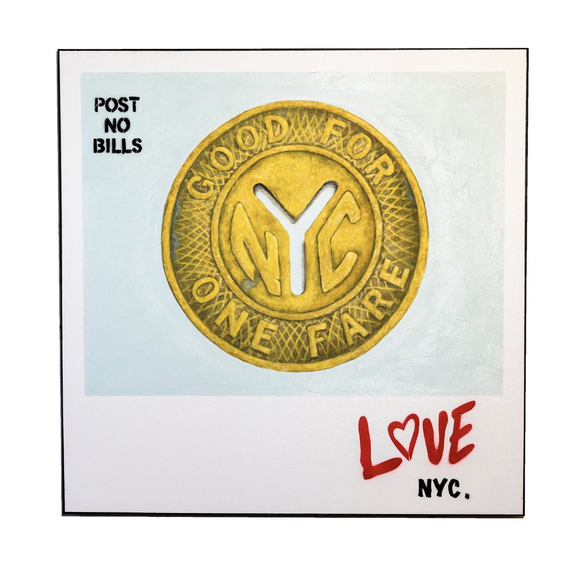 .
Subway token 
NEW YORK, I STILL L❤️VE YOU
<a href="/NYCTSubway/">NYCT Subway</a> @nyc