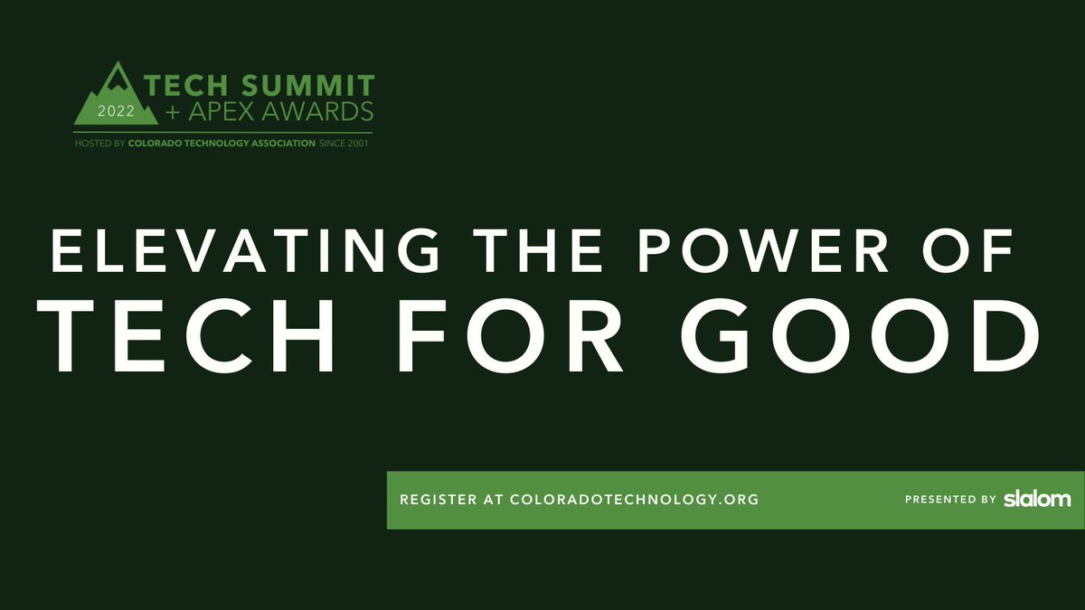 ColoTechAsn's tweet photo. We love to see tech companies stepping up to solve some of our community’s most pressing challenges. We’ll be featuring CO companies elevating the power of Tech For Good at our upcoming #COTechSummit on Feb 24th. 🙌 How has technology changed your life for the better? https://t.co/X4tTz2MxAF