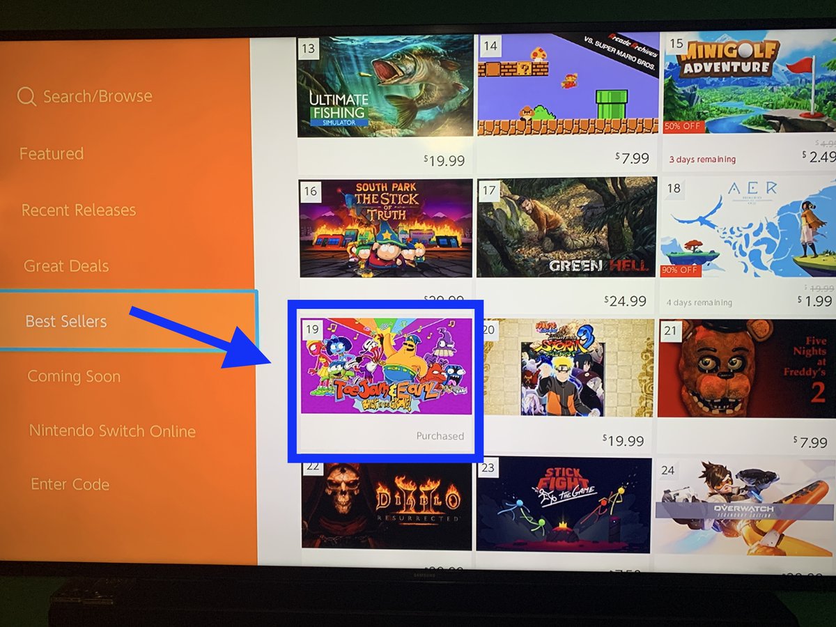 toejamandearl's tweet image. eShop says we are cooler than Naruto and FNAF2

Thanks all new homies who grabbed the game recently!! 
🖖👽😎🖖