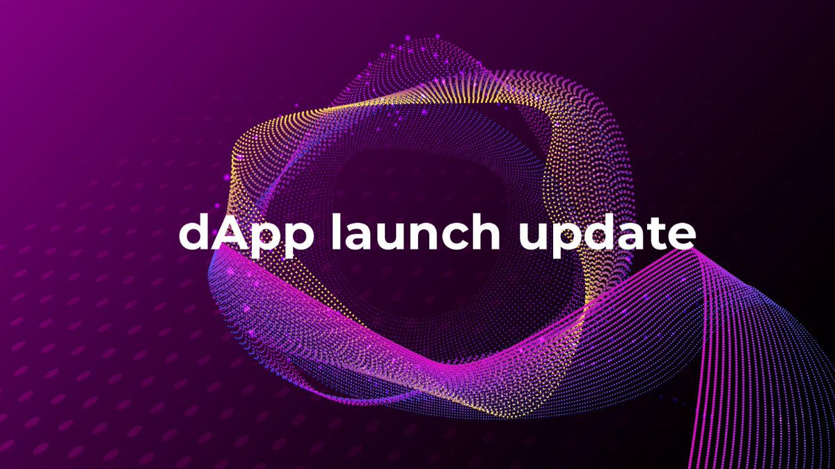 1/3 
We strive to have maximum transparency &amp; trust between ourselves &amp; our users; keeping this principle in mind, we'd like to inform our community that our #dApp launch will take place on 31st January 2022.