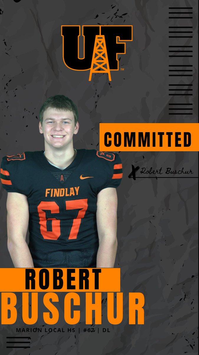 robertbuschur's tweet photo. I am excited to announce my commitment to the University of Findlay to continue my academic and athletic career! I would like to thank God, my parents, and all of the coaches at Marion Local who have helped shape me into the player and person that I am today! #GoOilers https://t.co/cvnAae2hIK