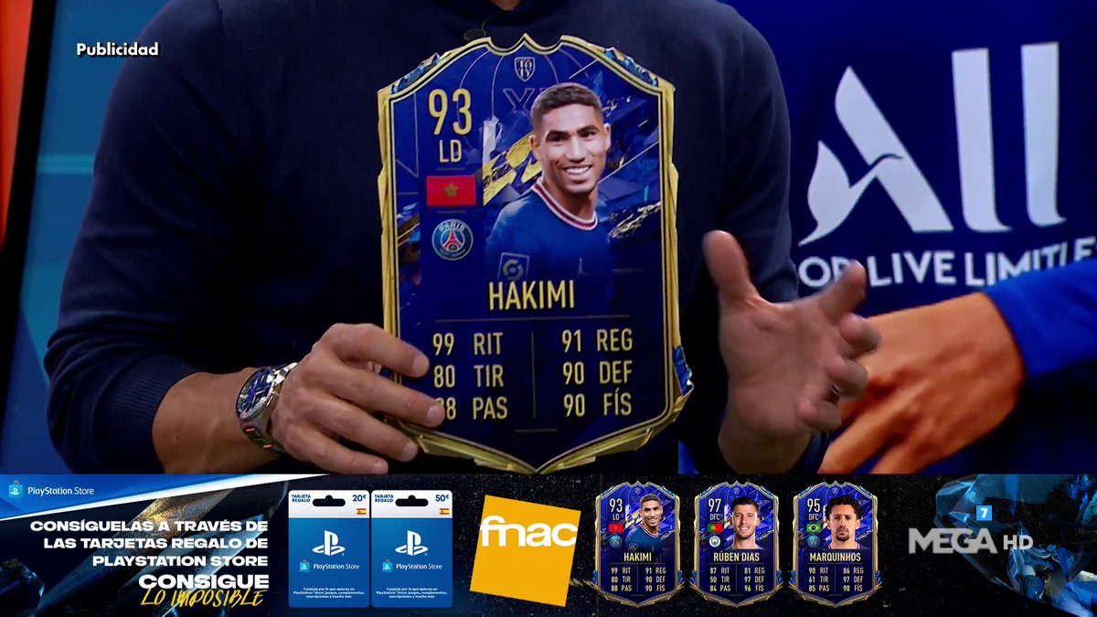 elchiringuitotv's tweet photo. 🚨 SORTEAZO CARTAS TOTY 🚨 

¿Quieres el TOTY en carta física de HAKIMI, RUBEN DÍAS o MARQUINHOS de FIFA Ultimate Team ?

▶️Haz RT y comenta con #ChiringuitoPSPlus qué carta quieres 
▶️Sigue a @PSPlusES y a @elchiringuitotv

Hasta el 31/01 a las 13h

BL: https://t.co/kkJl9jvEJZ https://t.co/wQjc3aZJmo