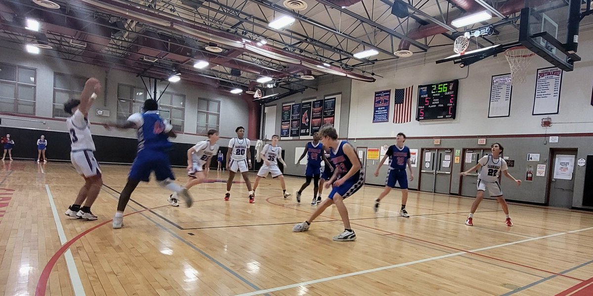 Intense start to the KMS - WWay 8th grade game!