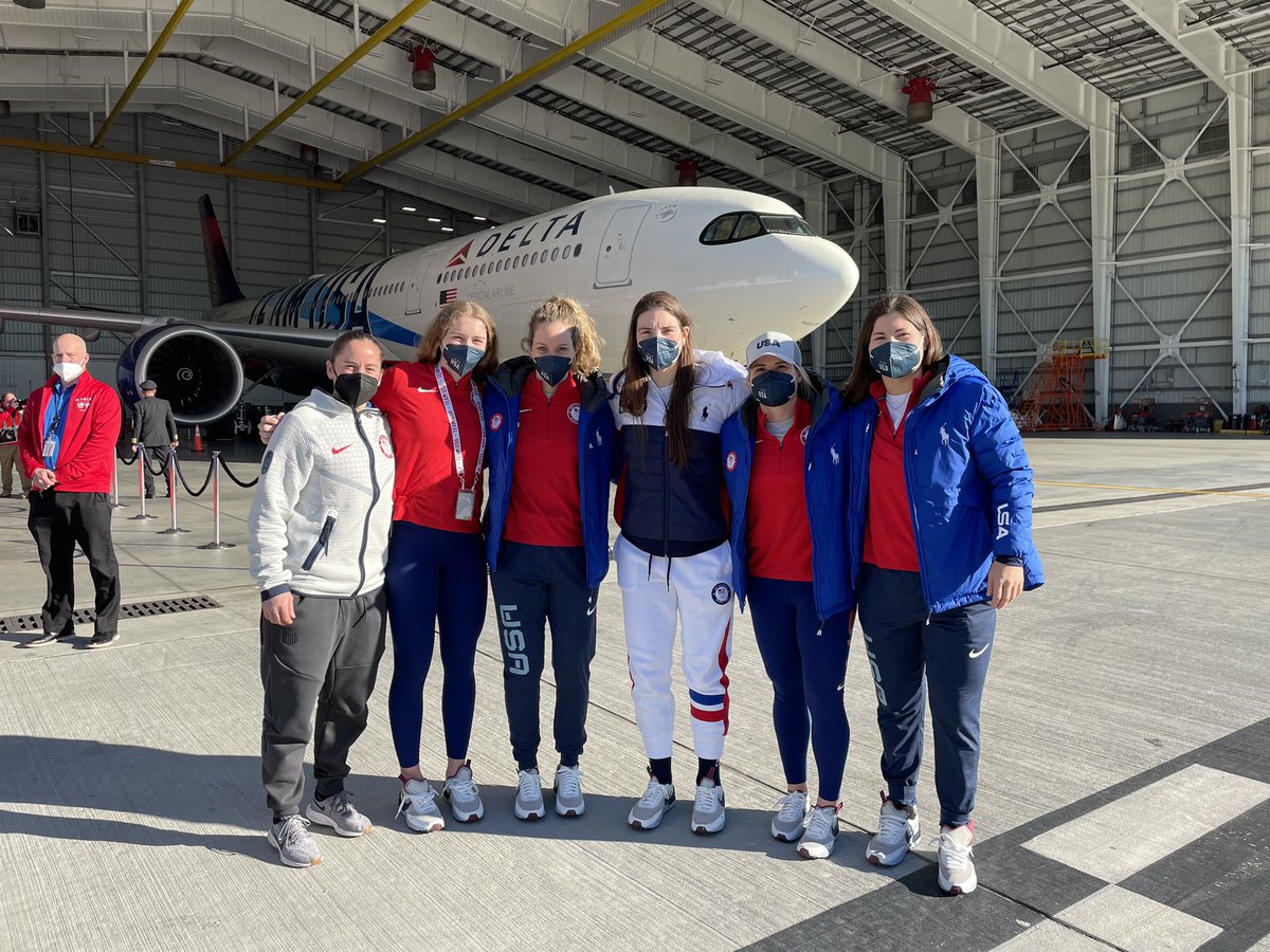 Our six <a href="/TeamUSA/">Team USA</a> #Badgers are off to Beijing today! 

#OlympiansMadeHere || #OnWisconsin