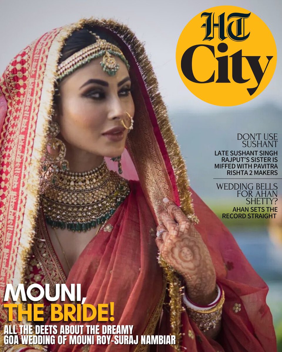 On today's HT City digi cover, get to know all the details of Mouni Roy’s wedding, who tied the knot with her Dubai-based boyfriend Suraj Nambiar in Goa on Thursday
Read 👉 bit.ly/3G8JOV2
More in today's epaper read.ht/Elzv
<a href="/Roymouni/">Mouni Roy</a> #MouniRoy #MouniRoywedding