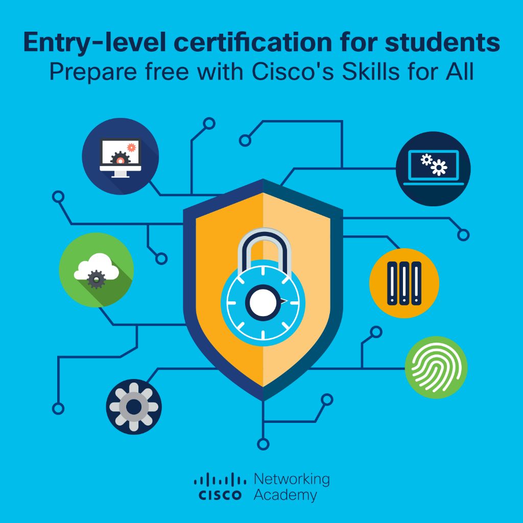 CiscoNetAcad's tweet photo. We're here to launch your career in #cybersecurity – for FREE. 🚀 Today our #SkillsForAll program announces its NEW Cybersecurity Learning Pathway that prepares you for entry-level cybersecurity jobs + the new cybersecurity @Certiport #certification!

➡️ https://t.co/Uld4x8W4T8 https://t.co/vvvphXVlSm