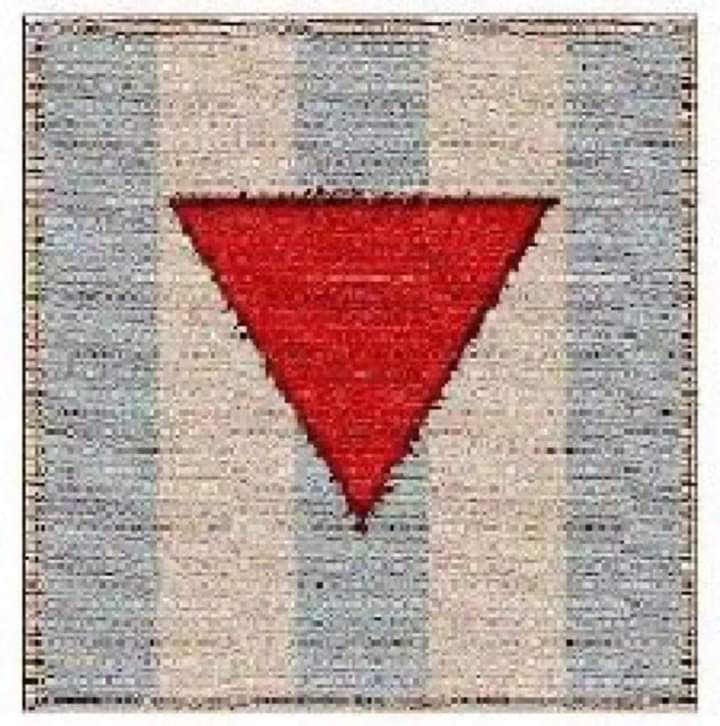 jdomongomedina's tweet photo. Esté es el parche que los nazis colocaban a los Masones en los campos de Concentración. Más de 200.000 hermanos murieron en ellos. Un minuto de silencio para estos QQHH que decoran el Oriente Eterno en el día de la Memoria de las Víctimas de la Shoa. https://t.co/js61g2FJQp