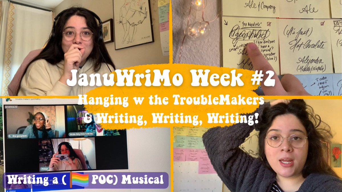 New vlog out today! And yeah, see me struggle w Act I (cause setting up a musical takes forever!)

youtube.com/watch?v=-xLd8X…

#musical #musicaltheatre #theatrewriter #playwrighting