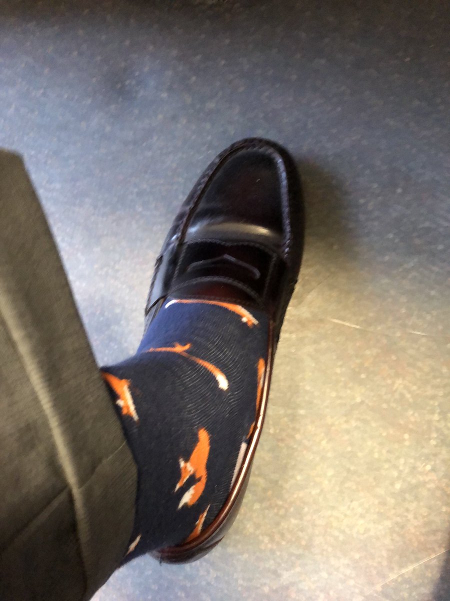 Rdotcarter1's tweet photo. When you work hunt country @Banneker_ES, you have to own “fox socks.” Thanks for the shout out @mhayden2004, I’d love to hear the story sometime. Tag a principal with great socks @Principal_LRES https://t.co/MI3yoRUGiG