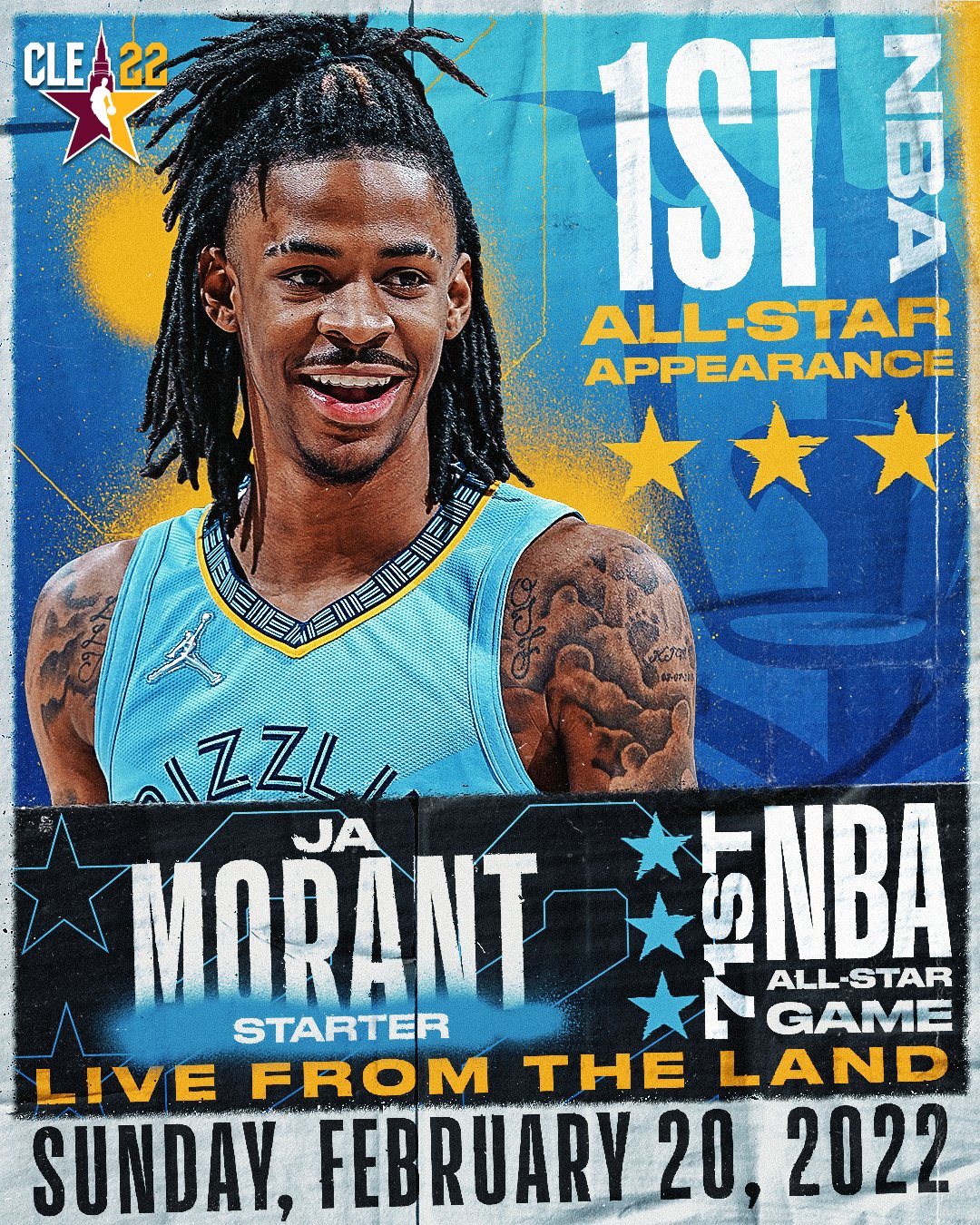 NBAAllStar on Twitter "Making his 1st NBAAllStar appearance... Ja Morant of the memgrizz