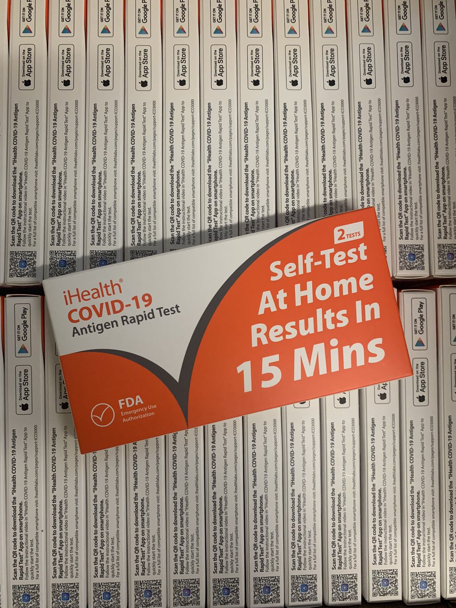 BACK IN ACTION! After a couple days being out of stock, our bulk order has finally arrived! A few plans to drop tests at tiny home villages and encampments, w/MA groups, and w/SWer advocacy teams. As always, if you or someone you know needs access to a free rapid test, please DM!