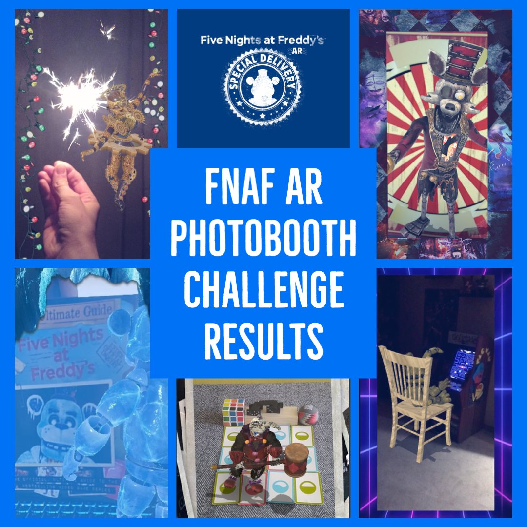FNAFAROfficial's tweet image. (1/3) The results are in! We present the FNAF AR January Photobooth Challenge results 🤩📷
There were many great entries & it was so cool to see them all✨
We selected 10 winners!
#FNAF #FNAFAR #SpecialDelivery #january #jubilee #fnafarjubilee #AR #MR #photobooth #photo #fnafart