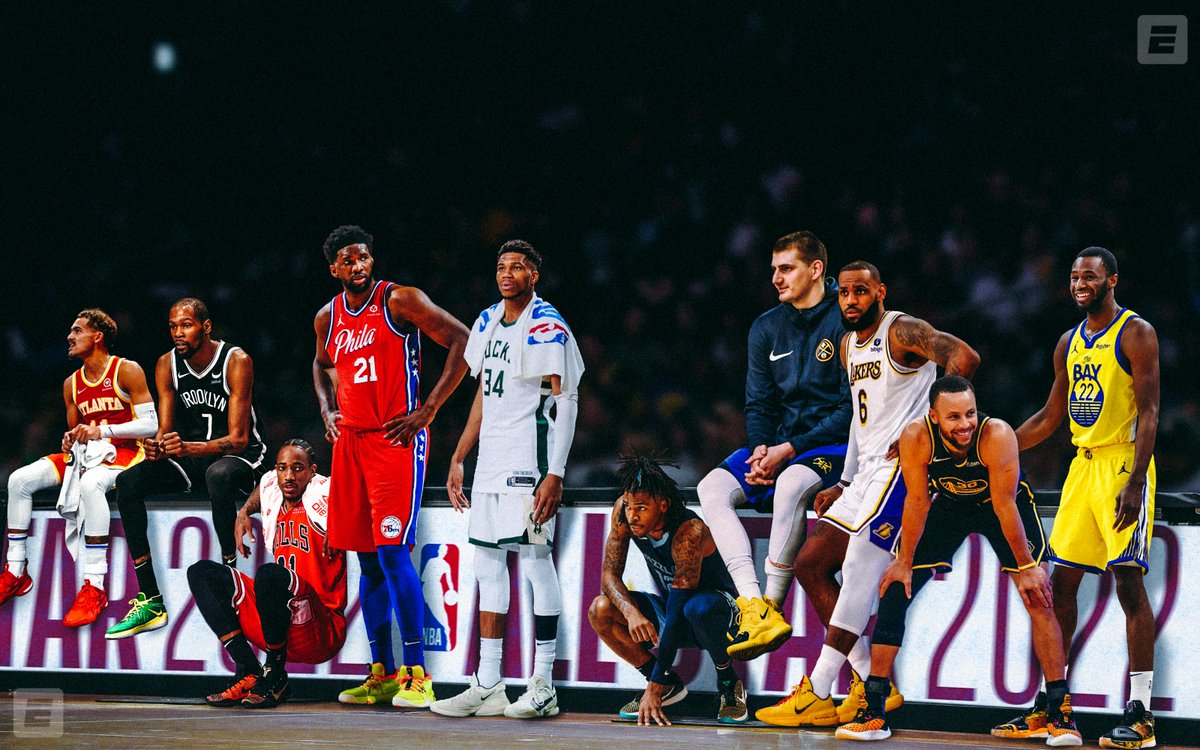 THE 2022 NBA ALL-STAR STARTERS 🤩 #NBAAllStar