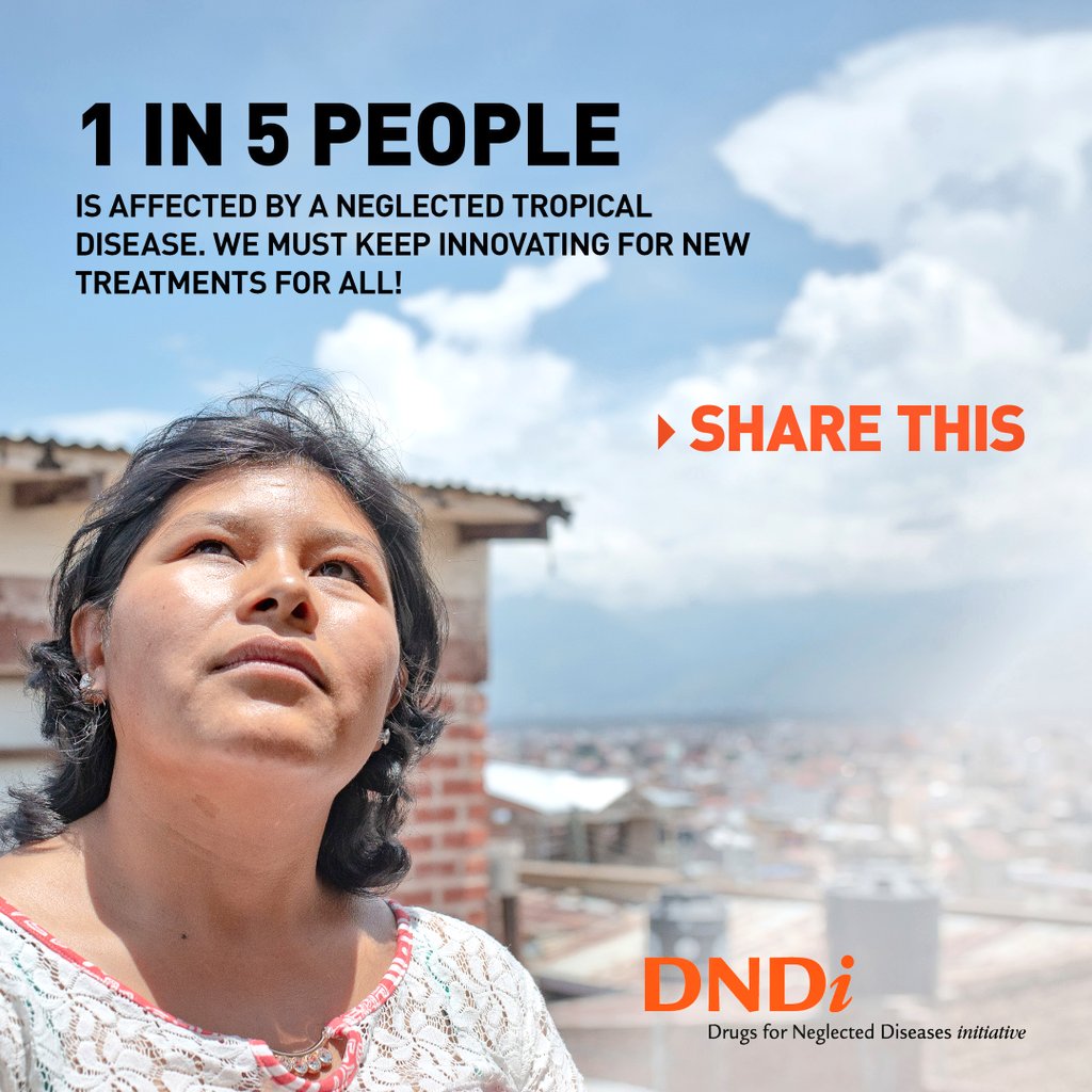 In support of World Neglected Tropical Diseases Day, we stand with our friends @DNDi to call for safe effective treatments for people living with these diseases. Share to spread the word! Sunday is #WorldNTDDay. #BestScienceforAll 
#100percentcommitted