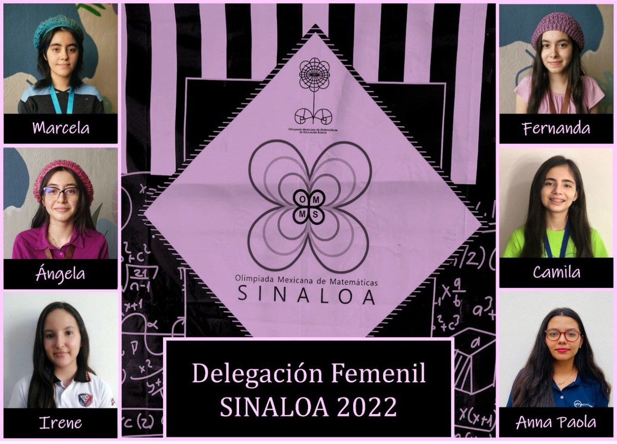 OmmSinaloa's tweet photo. Les presentamos a la Delegación Estatal Sinaloa que nos representará en el 1er Concurso Femenil de la Olimpiada Mexicana de Matemáticas, que se llevará a cabo del 31 de enero al 5 de febrero en formato virtual.

¡¡¡Vamos SINALOA!!! https://t.co/ko8lpcY9LM
