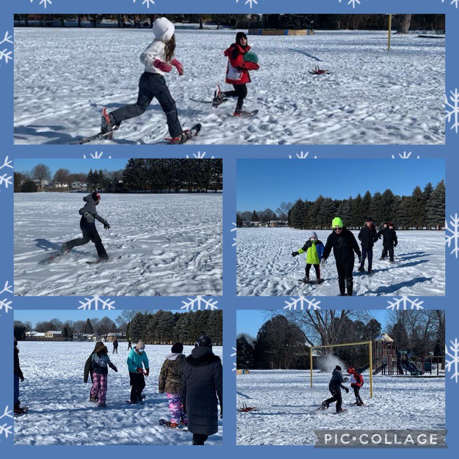 This week our intermediate students have had the opportunity to try out snowshoeing! Winter fun for all! Thanks <a href="/mr_sanders78/">Matt Sanders</a> ❄️