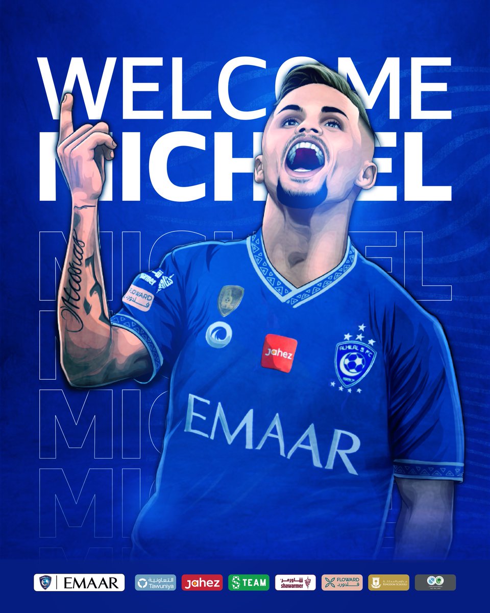 🤝 هلا بـ "ميشايل" 😍💙

#ميشايل_هلالي
#الهلال