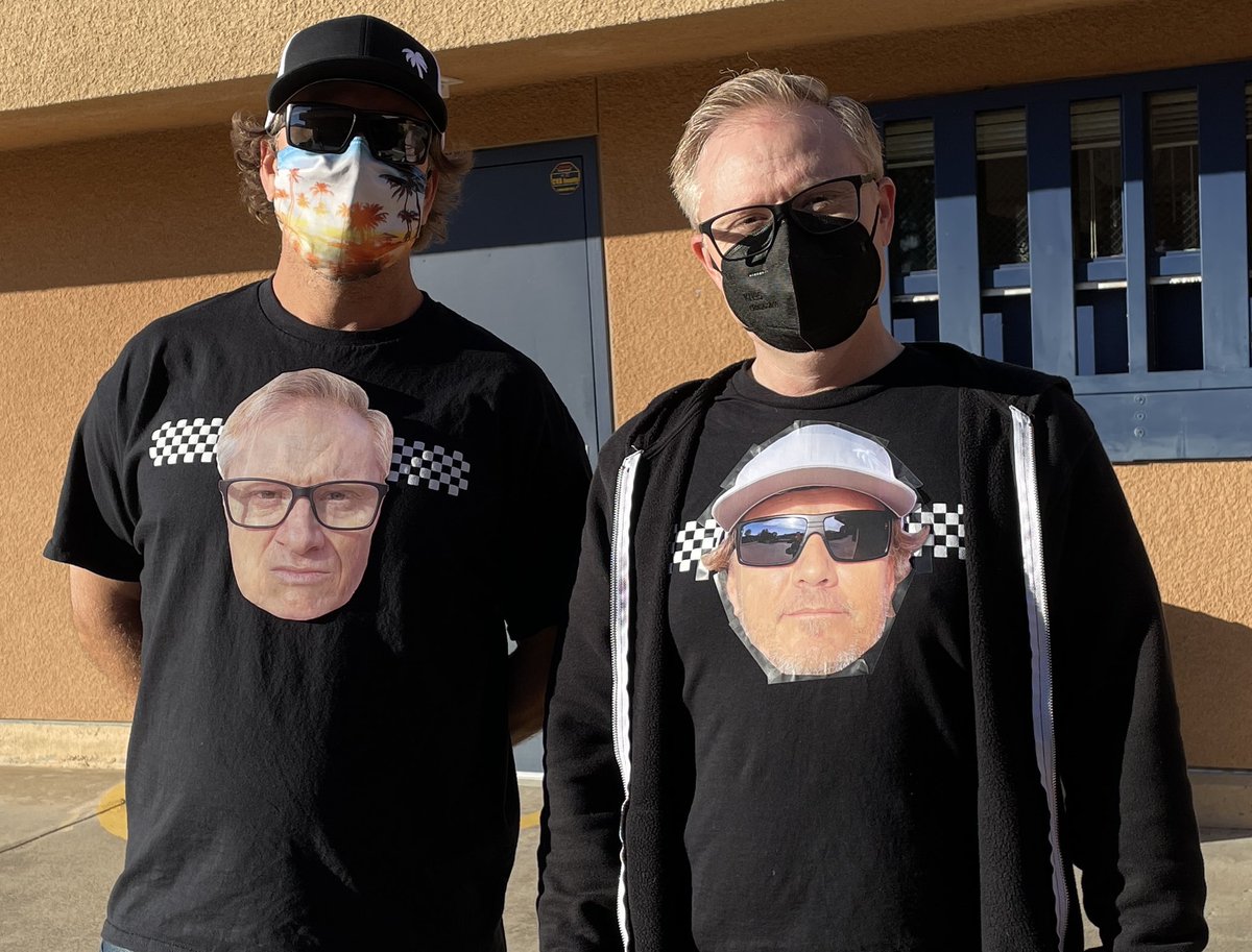 Radvb10's tweet photo. We are powered by kindness here at STEAM Academy.  Here we have Mr. Talmadge and Coach Jenks wearing shirts with each other’s faces on them; they are fueled for fun and kindness! @STEAMpride @senorajosa #lmsvheart https://t.co/SriBXJpYRM