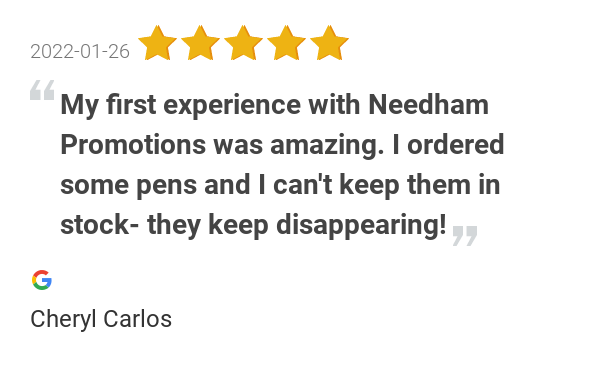NeedhamPromo's tweet image. New 5.0-star Review: "My first experience with Needham Promotions was amazing. They are thorough, informative,...