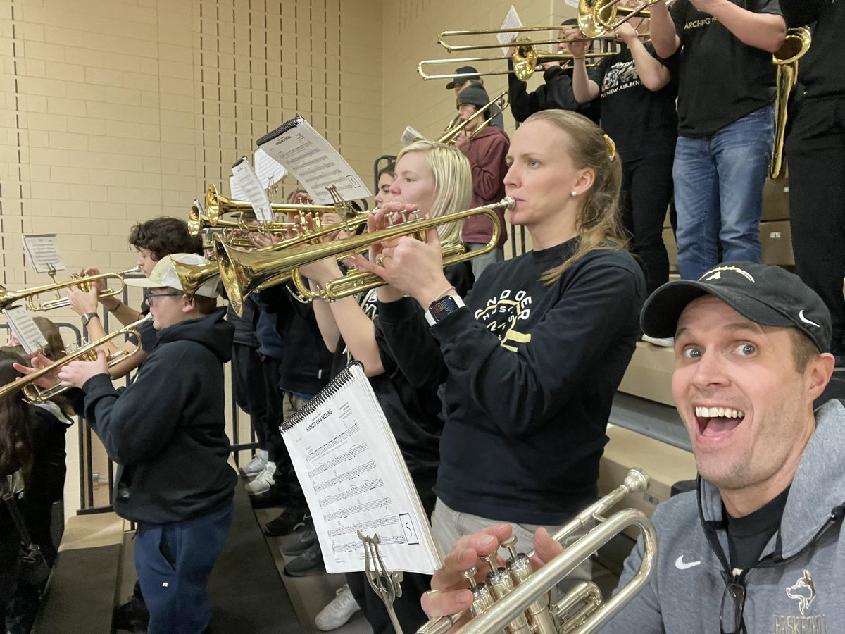 Hanging with the Pep band tonight.  #staffpepband, #HuskyNation