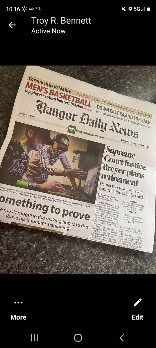 TheRealSimLakia's tweet image. Made the newspaper headlines 😈🔥 #newspaper #bangordailynews #news #headline #artist #fyp #foryoupage #RETWEEET