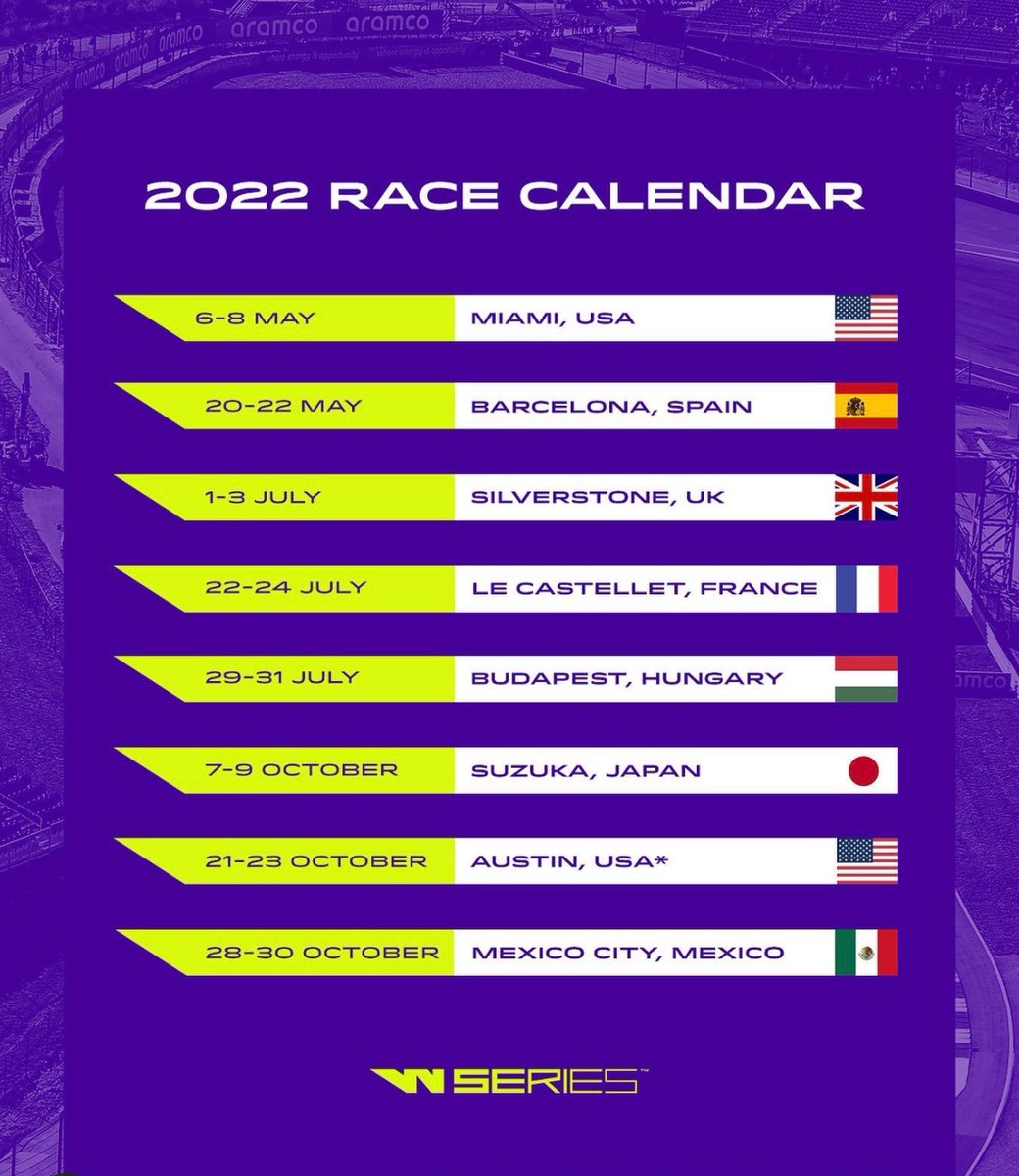 anunciado o calendário da @WSeriesRacing 2022 🏎🏎 espero estar lá ☄️☄️ curtiram as pistas desse ano? Announced the @WSeriesRacing 2022 calendar. looking forward to know if I’ll be there ☄️☄️ Did you enjoy the tracks? #WSeries #rethinkracing