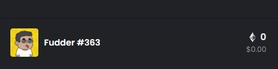 IN HONOR OF THE 0 ETH SALE WE SHALL CELEBRATE BY GIVING AWAY A FUDDER TO ONE UNLUCKY PERSON!!! 🥳🥳🥳

🖕LIKE, RT, AND FOLLOW!!

THE WINNER WILL BE CHOSEN TOMORROW NIGHT 1/28!

#NFTCommunitys #fuddersngmi