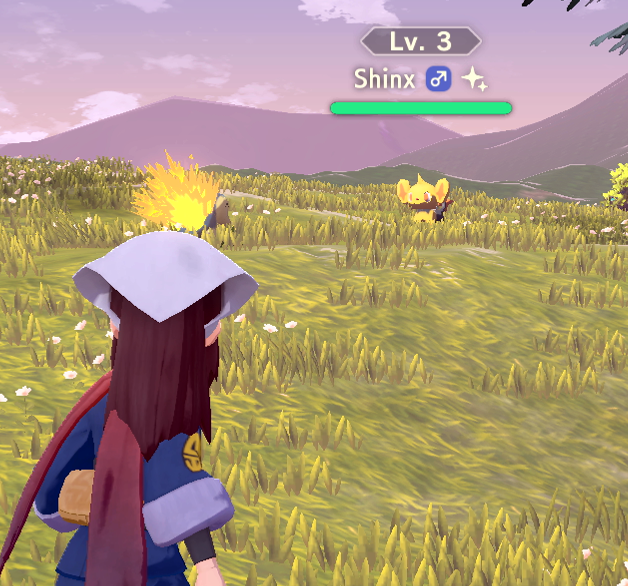 neonxvoid's tweet photo. im one hour into pokemon legends arceus and ive already caught a shiny shinx https://t.co/5C0TICvf2n