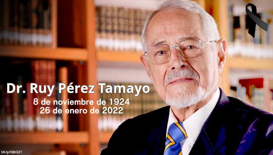 En primera persona, #UNAMrecuerdaA el doctor Ruy Pérez Tamayo, un entrañable #OrgulloUNAM > bit.ly/3KRqUWo