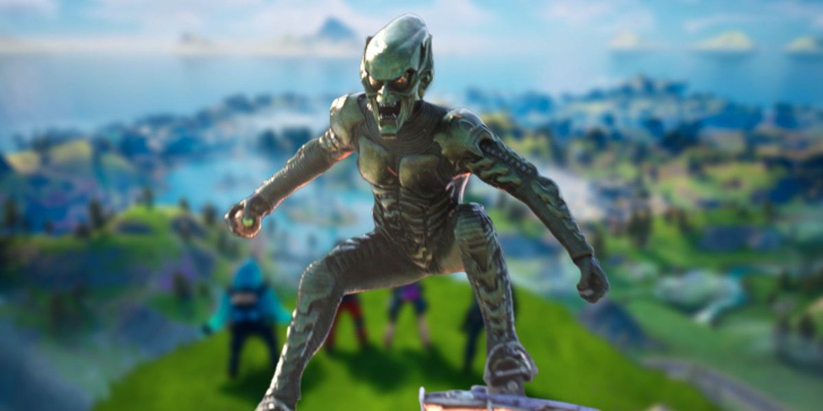 Now that green goblin is in Fortnite he can default dance on Aunt may