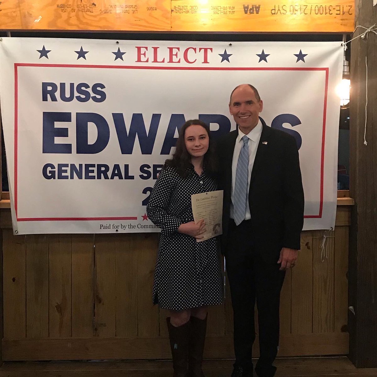 candidatepledge's tweet photo. Tonight Mr @russedwards2022 was the FIRST Candidate of the #Election2022 cycle to sign #TheCandidatePledge Thank you for having me tonight! #TheCandidatePledge #Civility #Respect #HumbleandKind
Who’s going to sign next? https://t.co/fJveiIZUau