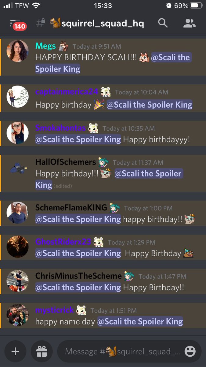 Scaliwagger's tweet image. Wasn’t going to say anything but then there’s @MegsOnTwitch and the amazing squirrel squad. There goes trying to stay quiet about it 🤣 Thanks guys! Go check her and her amazing community out!