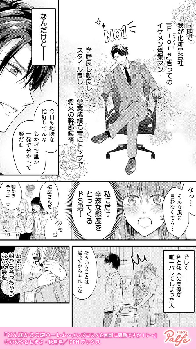 どん底状態で異動した先は、イケメンばかりが所属するメンズコスメ企画部だった